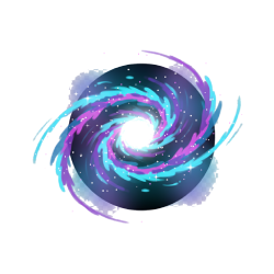 Slanted spiral galaxy
